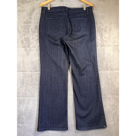 LL Bean Jeans Women's 10P Dark Blue Favorite Fit Mid-Rise Straight Leg Preppy - Picture 2 of 11
